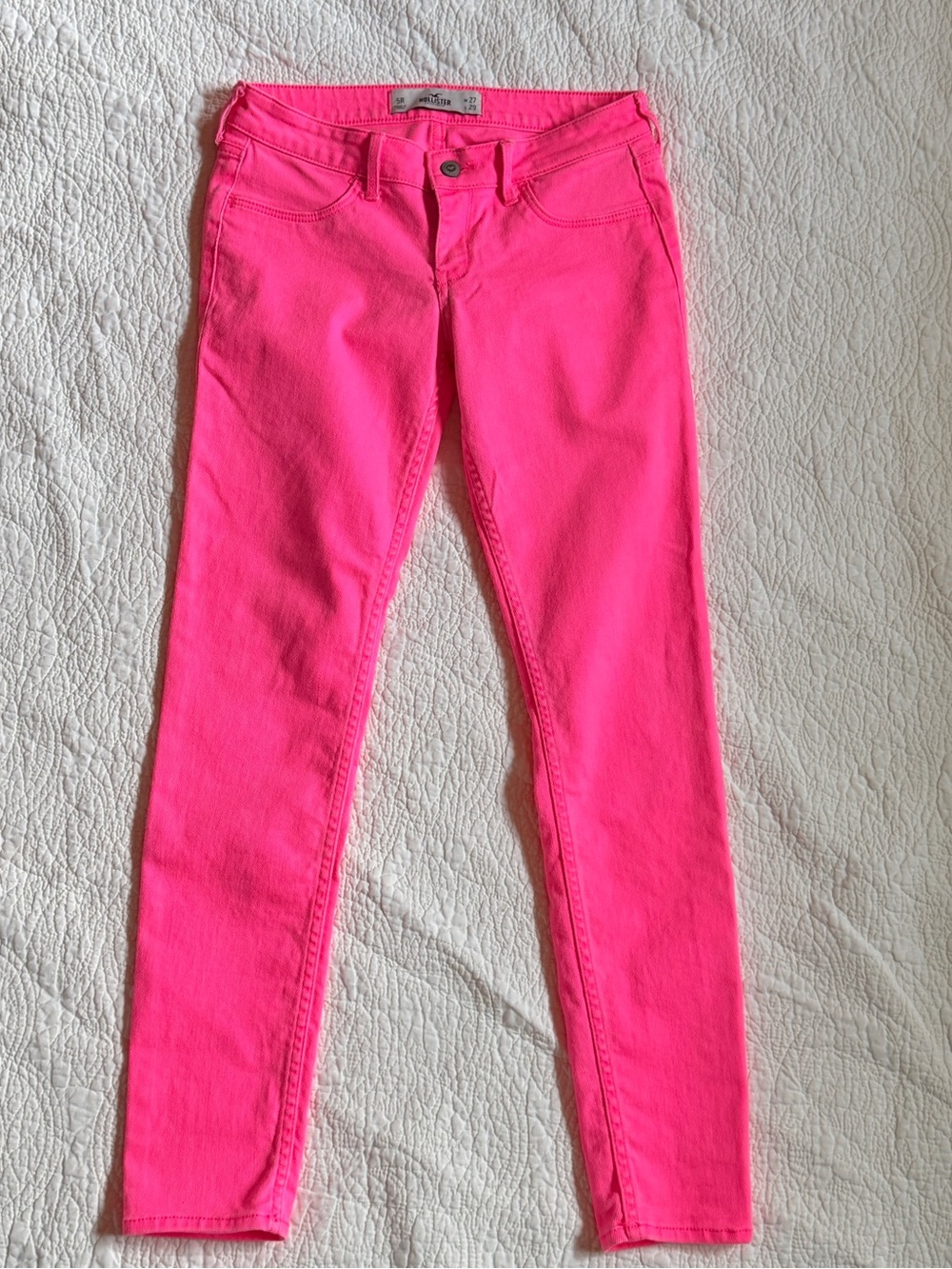 Hollister Neon Pink Skinny Jeans Women’s 5R W27 L29